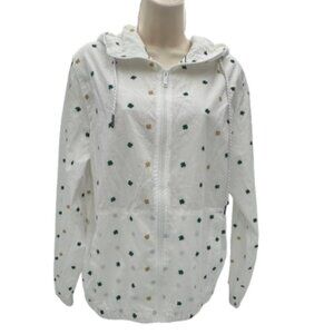 NWT Men's Denim & Flower Ricky Singh Shamrock Full Zip Hooded Irish Jacket SMALL